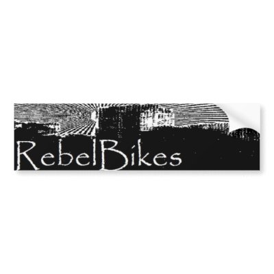 Rebel Bikes City Sticker Bumper Sticker by krisandm