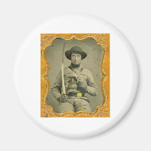 Rebel Calvalryman Magnets