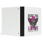 Rebel For a Cause - Breast Cancer Vinyl Binder