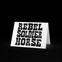 REBEL GREETING CARD by verybadhorse REBEL GREETING CARD
