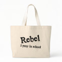 Rebel: I pray in school bags by JAWorley Rebel: I pray in school bags