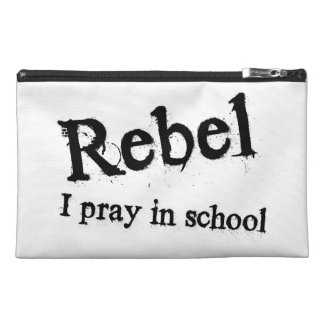 Rebel: I Pray In School Travel Accessory Bag
