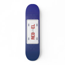 Rebel License Plate Skateboard