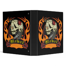 Rebel Skull Avery Binder
