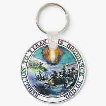 Rebellion To Tyrants Is Obedience To God. keychains