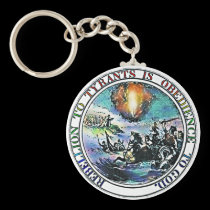 Rebellion to Tyrants is Obedience to God KeyChain keychains