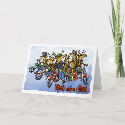 'Rebels without a Claus' Holiday Greeting Card