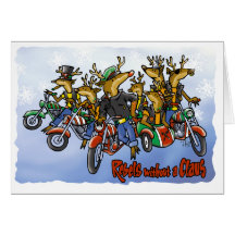"Rebels without a Claus" Holiday Greeting Card