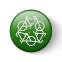ReBicycle Green buttons by ColorMeHappy ReBicycle Green buttons