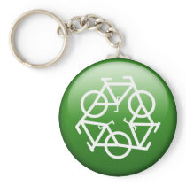 ReBicycle Green Key Chains