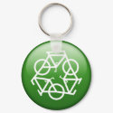 ReBicycle Green keychains by ColorMeHappy ReBicycle Green keychains