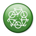 ReBicycle Green magnets by ColorMeHappy ReBicycle Green magnets