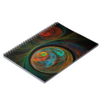 Rebirth Abstract Art Notebook