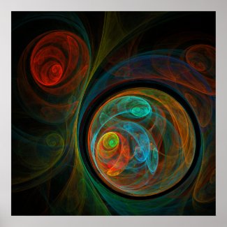 Rebirth Abstract Art Print print