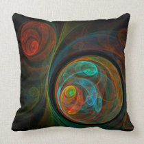 Rebirth Abstract Art Throw Pillow