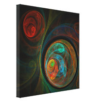Rebirth Abstract Art Wrapped Canvas Print