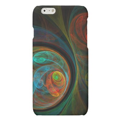Rebirth Blue Abstract Art Matte iPhone 6 Case