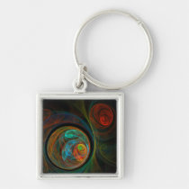 cool, modern, pattern, unique, painting, fine art, colorful, artistic, cute, custom, Keychain with custom graphic design