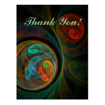 abstract, art, fine art, thank, you, modern, cool, artistic, postcard, Postcard with custom graphic design