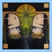 REBIRTH_ painting by Adela Stefanov posters