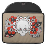 “Rebirth” Skull and Flowers Drawing Macbook Case Sleeves For MacBook Pro