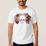 “Rebirth” Skull and Flowers Drawing Men's Shirt