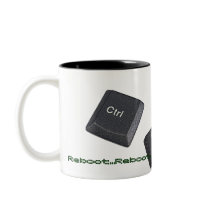Reboot Computer Keys Mugs