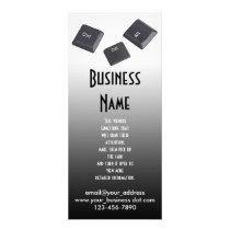 Reboot Computer Keys Rack Card Template