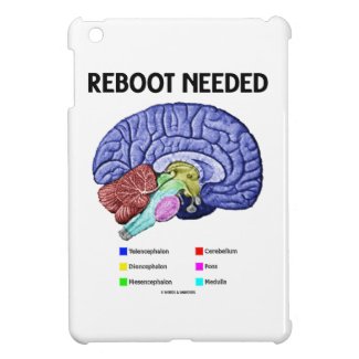 Reboot Needed (Anatomical Brain Humor) iPad Mini Covers