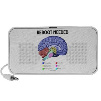 Reboot Needed (Anatomical Brain Humor) iPhone Speakers