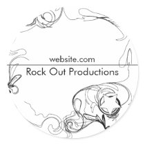Reborn - Black & White stickers by aimeeelisabeth Reborn - Black & White stickers
