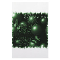 Reborn Butterflies Christian Art Green stationery by marylouroche Reborn Butterflies Christian Art Green stationery