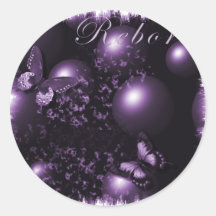 Reborn Butterflies Christian Art Purple Sticker