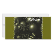 Reborn Christmas Green Bookmarker photo cards