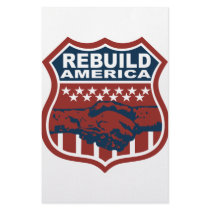 REBUILD AMERICA stationery by happyfacedesigns REBUILD AMERICA stationery
