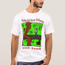 Rebuild New Orleans Two t-shirts by figstreetstudio Rebuild New Orleans Two t-shirts