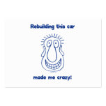 Rebuilding An Old Car Business Cards