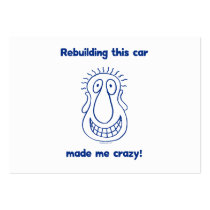 Rebuilding An Old Car Business Cards