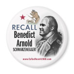 Recall Benedict Arnold Schwarzenegger Magnet