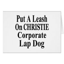Recall Governor Chris Christie Koch Oil's Minion Greeting Card
