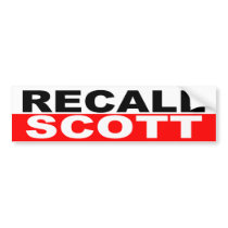 Recall Governor Rick Scott Bumper Sticker