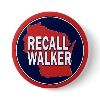 Recall Governor Scott Walker button