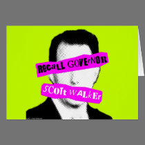 Recall Governor Scott Walker cards