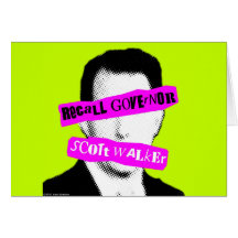 Recall Governor Scott Walker Greeting Cards