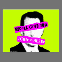 Recall Governor Scott Walker postcards