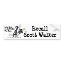 Recall Scott Walker Bumper Sticker