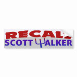 Recall Scott Walker bumper stickers