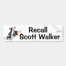Recall Scott Walker Bumper Sticker