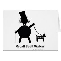 Recall Scott Walker Greeting Card