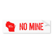 Recall Walker No Mine bumper stickers